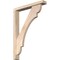 Ekena Millwork Olympic Block Smooth Bracket w/ Offset Brace, Douglas Fir, 3 1/2"W x 22"D x 30"H BKT0402X22X30OLY05SDF - alternate 1